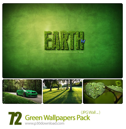 دانلود والپیپر های طبیعت سبز - Green Wallpapers Pack