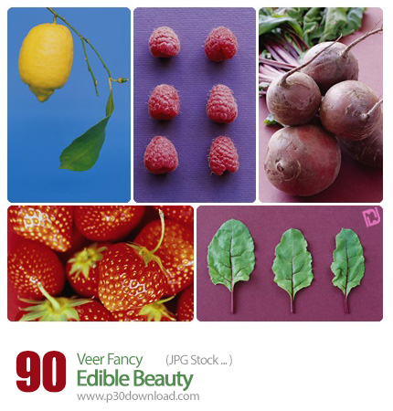 دانلود مجموعه تصاویر با کیفیت میوه و سبزیجات زیبا - Veer Fancy Edible Beauty