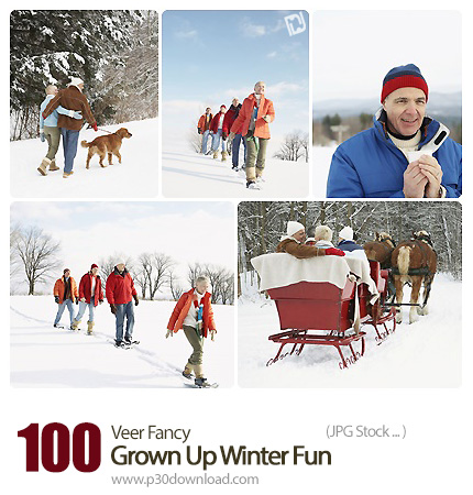 دانلود مجموعه تصاویر با کیفیت تفریح و سرگرمی در زمستان - Veer Fancy Grown up Winter Fun