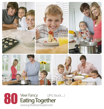 دانلود مجموعه تصاویر با کیفیت غذاخوردن خانوادگی - Veer Fancy Eating Together