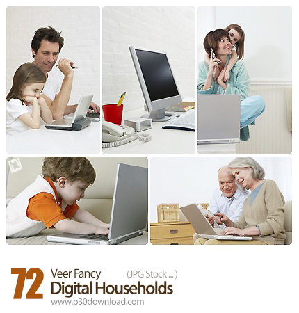 دانلود مجموعه تصاویر با کیفیت لوازم دیجیتالی در خانواده - Veer Fancy Digital Households