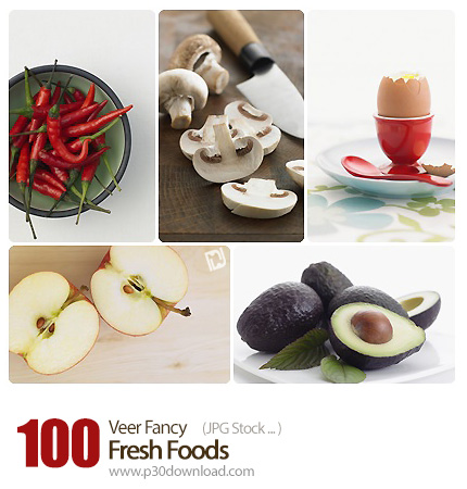 دانلود مجموعه تصاویر با کیفیت میوه، سبزیجات و غذاهای تازه - Veer Fancy Fresh Foods