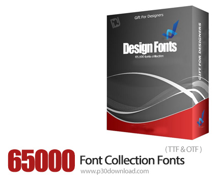 دانلود فونت های انگلیسی متنوع - Font Collection 65000 Fonts