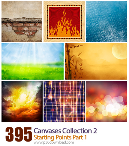 مجموعه بک گراندهای گرافیکی Canvases مناسب کلیه طراحان - Canvases Collection 2 Starting Points Part 1