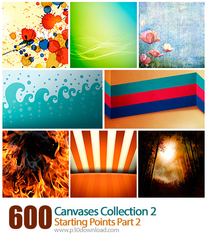 مجموعه بک گراندهای گرافیکی Canvases مناسب کلیه طراحان - Canvases Collection 2 Starting Points Part 2
