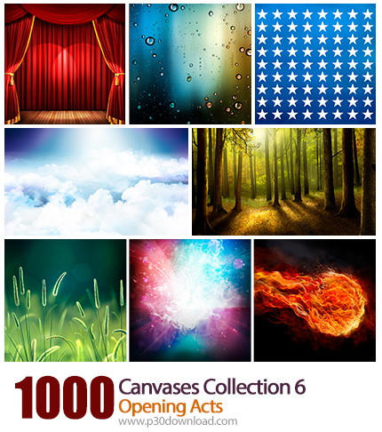 دانلود مجموعه بک گراندهای گرافیکی Canvases مناسب کلیه طراحان - Canvases Collection 6 Opening Acts