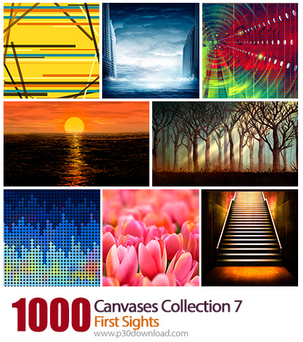 دانلود مجموعه بک گراندهای گرافیکی Canvases مناسب کلیه طراحان - Canvases Collection 7 First Sights
