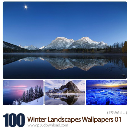 دانلود مجموعه والپیپرهای مناظر برفی زمستان - 100 Winter Landscapes Wallpapers 01