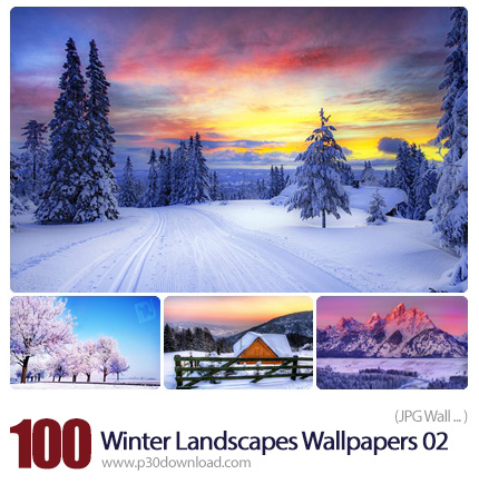دانلود مجموعه والپیپرهای مناظر برفی زمستان - 100 Winter Landscapes Wallpapers 02
