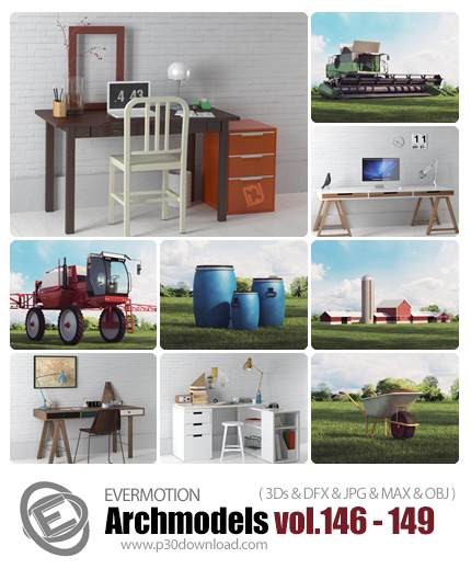 دانلود Archmodels Vol 146-149 - آرچ مدل (مدل های آماده سه بعدی) شماره 146 و 149