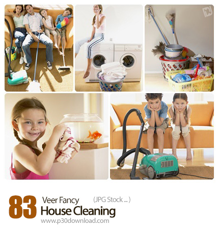 دانلود مجموعه تصاویر با کیفیت تمیزکاری خانه - Veer Fancy House Cleaning