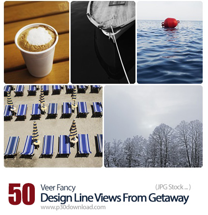 دانلود مجموعه تصاویر با کیفیت زیبا از نماهای دور - Veer Fancy Design Line Views From Getaway