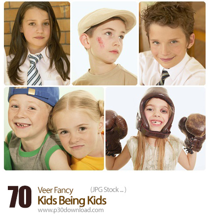 دانلود مجموعه تصاویر با کیفیت کودکان - Veer Fancy Kids Being Kids