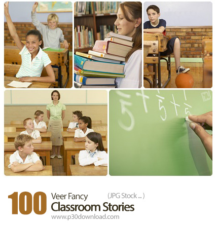 دانلود مجموعه تصاویر با کیفیت داستان مدرسه - Veer Fancy Classroom Stories