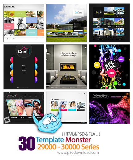 دانلود قالب های آماده وب سایت تمپلت مونستر - Template Monster 29000-30000 Series