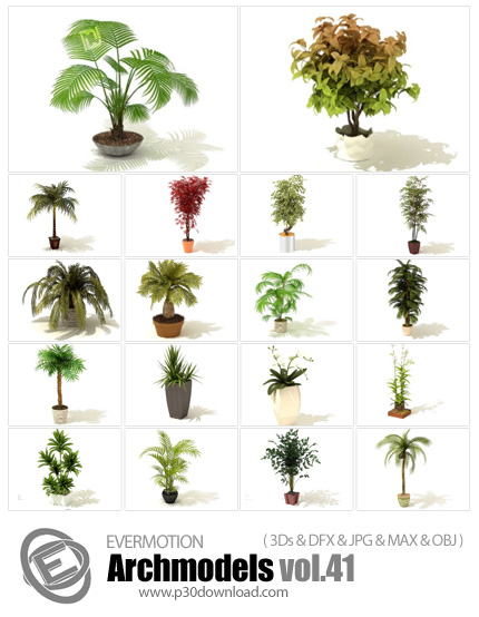 دانلود Archmodels Vol 41 - آرچ مدل 41: مدل های آماده سه بعدی گل و گیاه طبیعی و ...