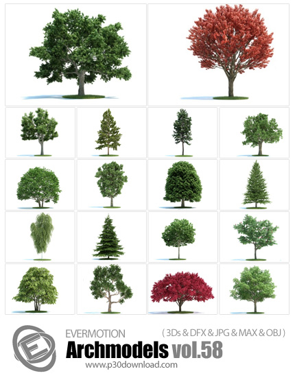 دانلود Archmodels Vol 58 - آرچ مدل 58: مدل های آماده سه بعدی گیاه طبیعی و واقعی و ...