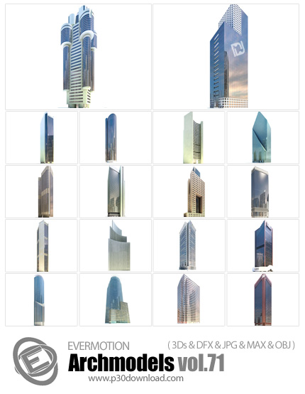 دانلود Archmodels Vol 71 - آرچ مدل 71: مدل های آماده سه بعدی ساختمان ها و آسمان خراش و ... 
