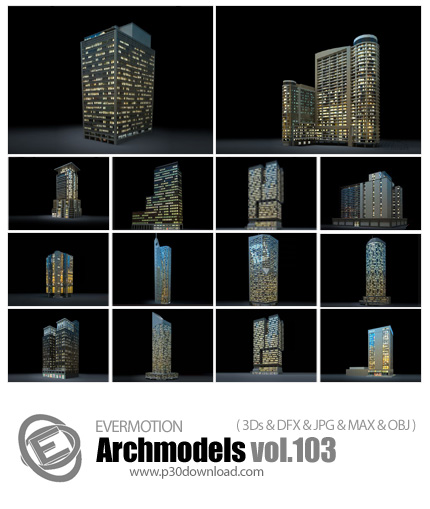 دانلود Archmodels Vol 103 - آرچ مدل 103: مدل های آماده سه بعدی آسمان خراش و ... 