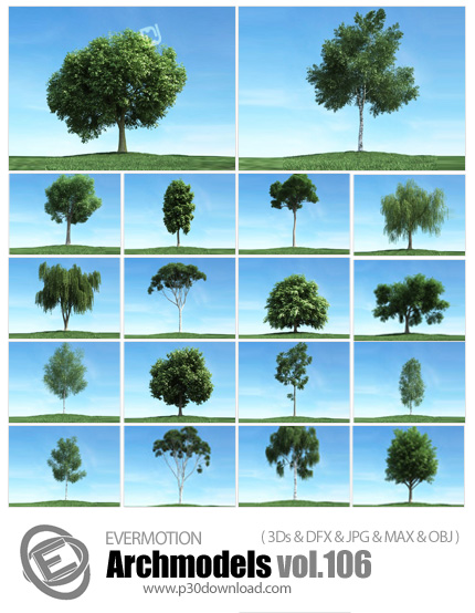 دانلود Archmodels Vol 106 - آرچ مدل 106: مدل های آماده سه بعدی درخت ...  