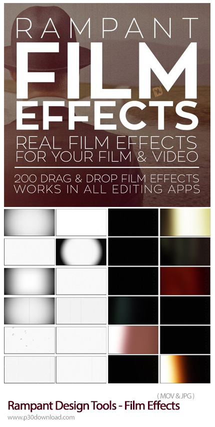 دانلود Rampant Design Tools Film Effects - مجموعه فوتیج های آماده تغییر رنگ، قدیمی کردن، ایجاد نویز 