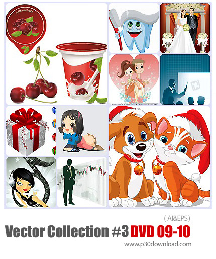 دانلود مجموعه عظیم تصاویر وکتور - بخش سوم - دی وی دی 9 و 10 - Vector Collection # 3 DVD 9 - 10