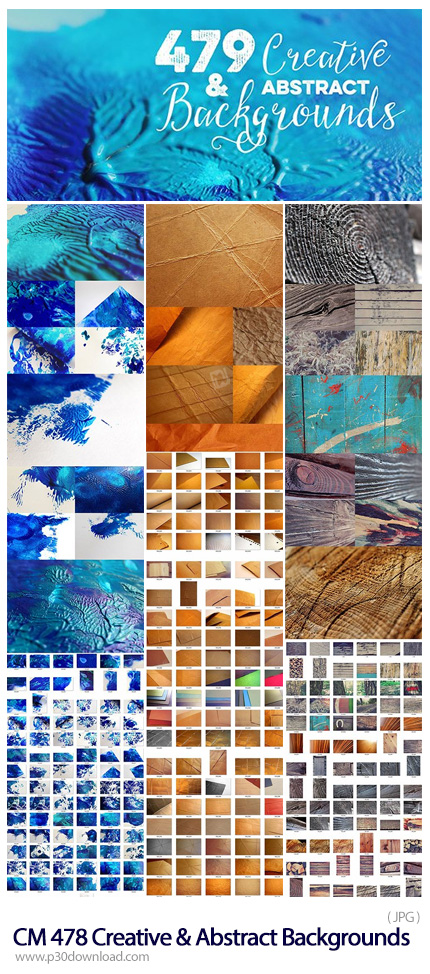 دانلود CM 478 Creative And Abstract Backgrounds - مجموعه تکسچر با طرح های خلاقانه و انتزاعی