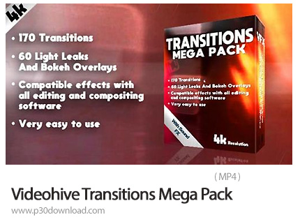 دانلود Videohive Transitions Mega Pack - پک ترانزیشن و افکت های نور و بوکه