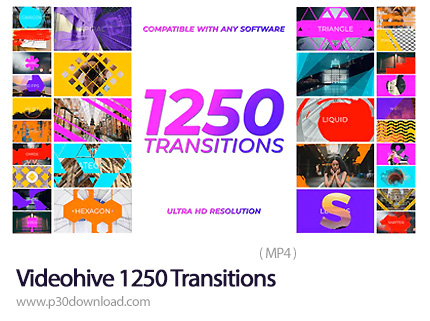 دانلود Videohive 1250 Transitions - 1250 ترانزیشن ویدئویی متنوع