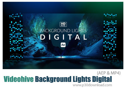 دانلود Background Lights Digital - پروژه افترافکت بک گراند موشن نورهای دیجیتال