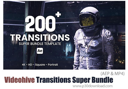 دانلود Transitions Super Bundle - دانلود پروژه افترافکت بیش از 200 ترانزیشن متنوع + آموزش