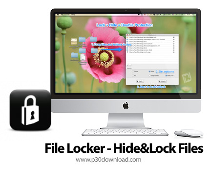 دانلود File Locker - Hide&Lock Files v2.9 MacOS - نرم افزار قفل و پنهان سازی فایل برای مک