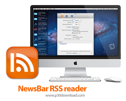 دانلود NewsBar RSS reader v3.6 MacOS - نرم افزار خواندن اخبار فید برای مک
