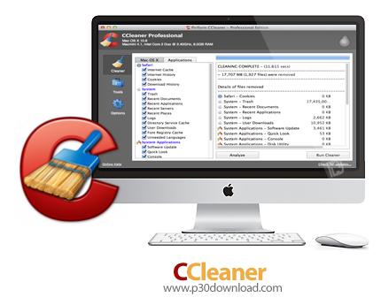دانلود CCleaner v1.18.28 MacOS - نرم افزار حذف فایل های اضافی برای مک 