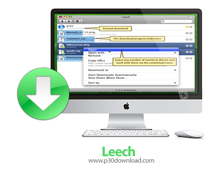 دانلود Leech v3.1.7 MacOS - برنامه مدیریت دانلود برای مک 