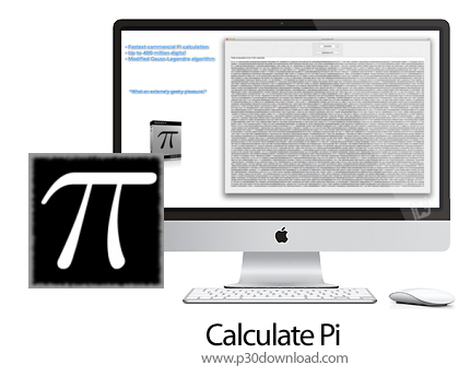 دانلود Calculate Pi v3.01 MacOS - نرم افزار محاسبه‌ عدد پی تا میلیون ها رقم برای مک