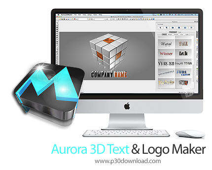 دانلود Aurora 3D Text & Logo Maker v1.45.21 MacOS - نرم افزار ساخت لوگو و نوشته های سه بعدی برای مک