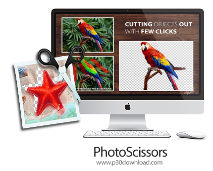 دانلود Teorex PhotoScissors v6.0 MacOS - نرم افزار حذف اشیاء زمینه برای مک