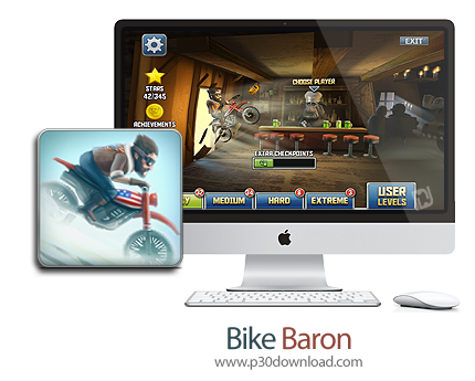 دانلود Bike Baron v1.4 MacOS - بازی موتور پیک برای مک
