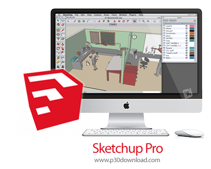 دانلود Google SketchUp Pro 2015 v15.3.329 MacOS - نرم افزار طراحی سه بعدی برای مک