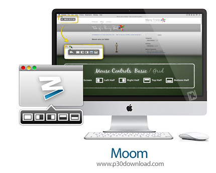 دانلود Moom v3.2.25 MacOS - نرم افزار تغییر سریع سایز پنجره ها برای مک