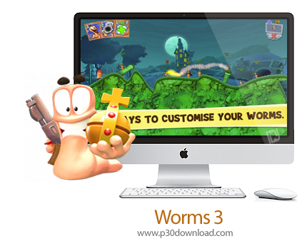 دانلود Worms 3 v1.15 MacOS - بازی کرم ها برای مک