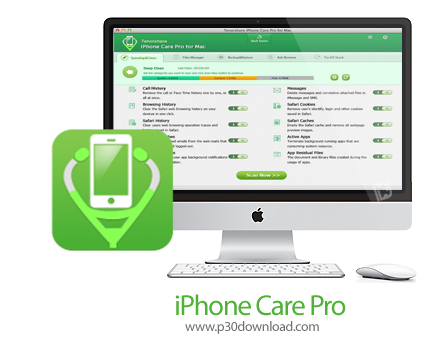دانلود iPhone Care Pro v5.4.0.8 MacOS - نرم افزار مدیریت و ترمیم آیفون یا آیپاد برای مک