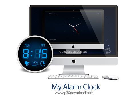 دانلود My Alarm Clock v1.10 MacOS - نرم افزار تبدیل سیستم شما به ساعت زنگ دار برای مک