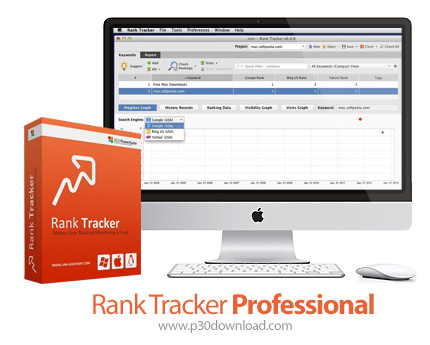 دانلود Rank Tracker Professional v8.20 MacOS - نرم افزار بهبود رتبه و وضعیت سئوی وب سایت برای مک