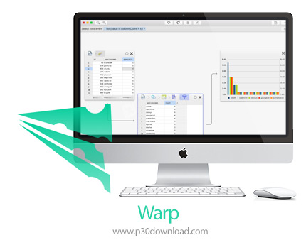 دانلود Warp v4.0 MacOS - نرم افزار آنالیز و تبدیل پایگاه داده های حجیم برای مک
