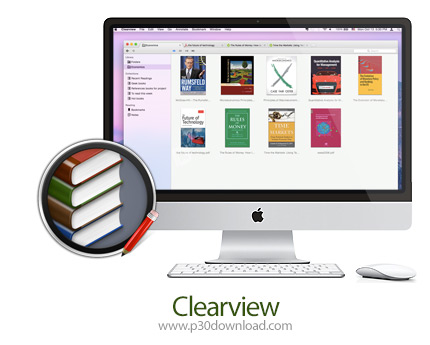 دانلود Clearview X v3.0.4 MacOS - نرم افزار نگهداری و طبقه بندی کتاب ها برای مک