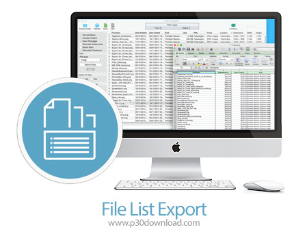 دانلود File List Export v2.7.4 MacOS - نرم افزار مدیریت فایل ها برای مک
