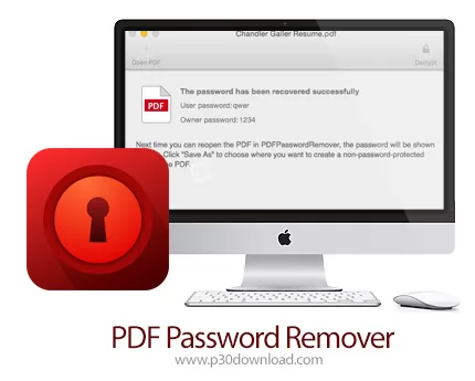 دانلود PDF Password Remover v4.4.0 MacOS - نرم افزار حذف پسورد پی دی اف برای مک