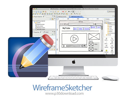 دانلود WireframeSketcher v6.2.1 MacOS - نرم افزار طراحی رابط کاربری نرم افزارها برای مک